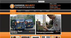 Desktop Screenshot of chiswicksecurity.co.uk